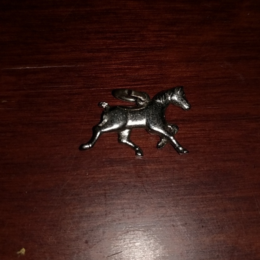 Sterling silver horse pendant